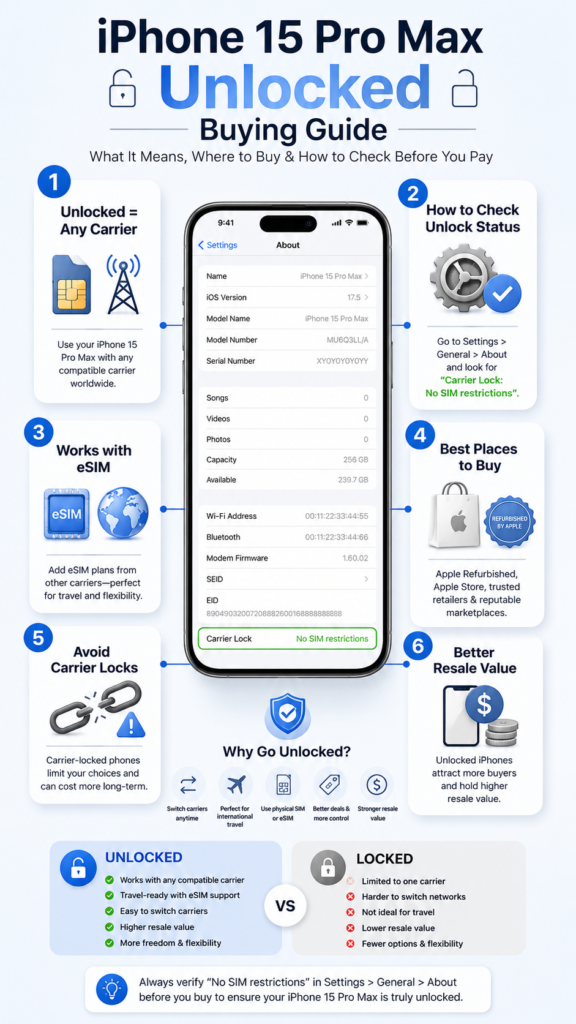 iPhone 15 Pro Max unlocked 