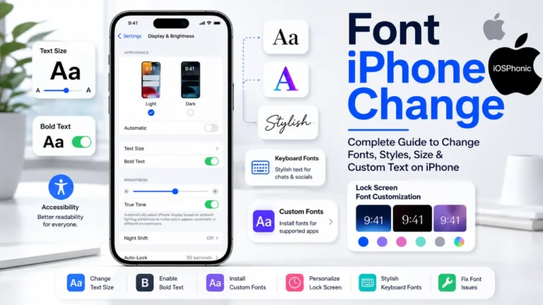 Font iPhone Change