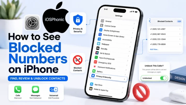 How to See Blocked Numbers on iPhone