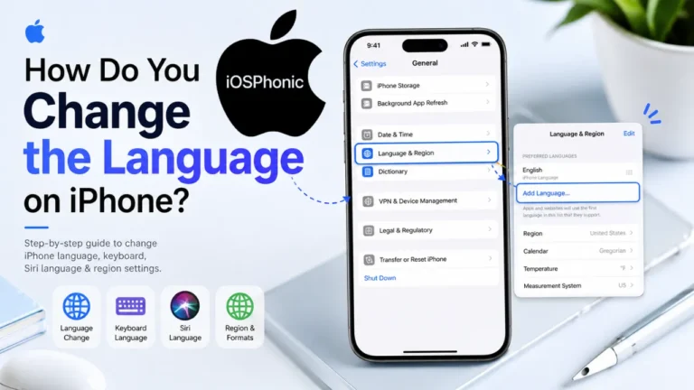 How do you change the language on iPhone