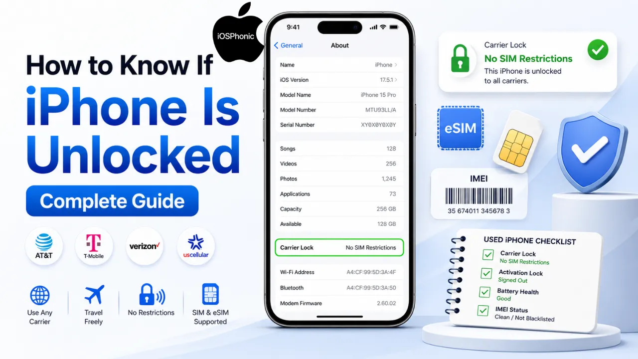 How to know if iPhone is unlocked