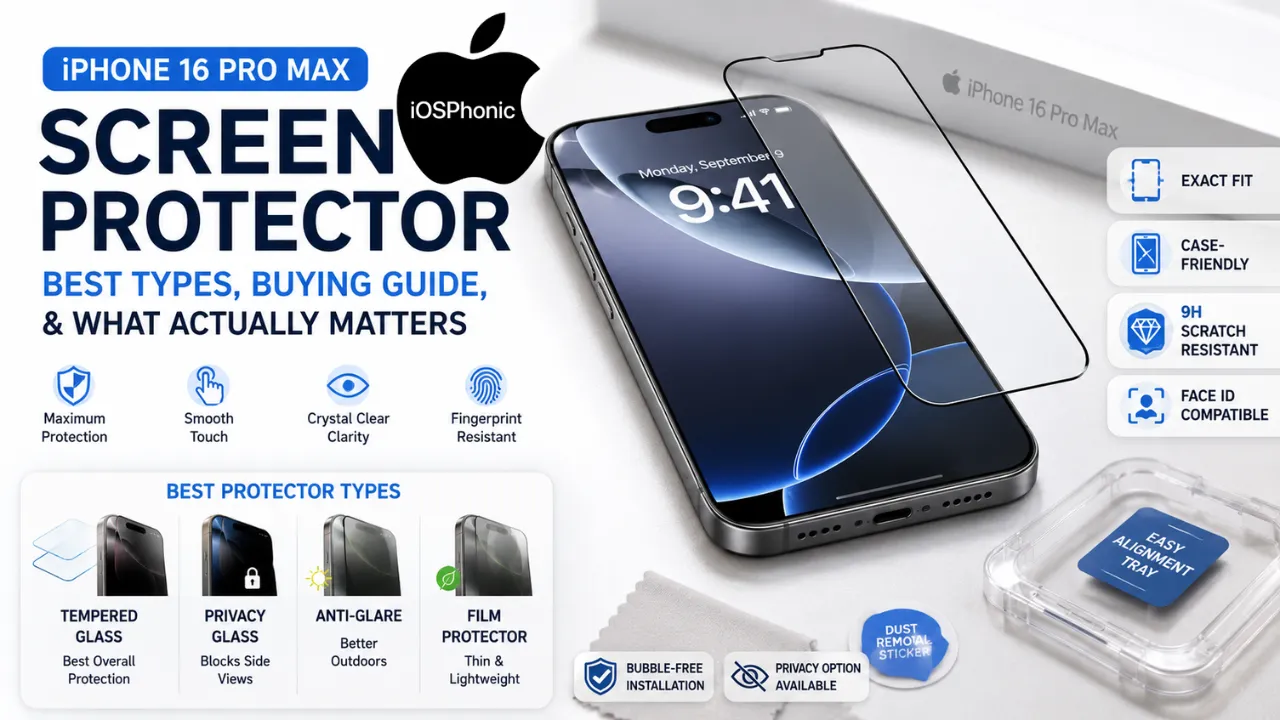 iPhone 16 Pro Max screen protector