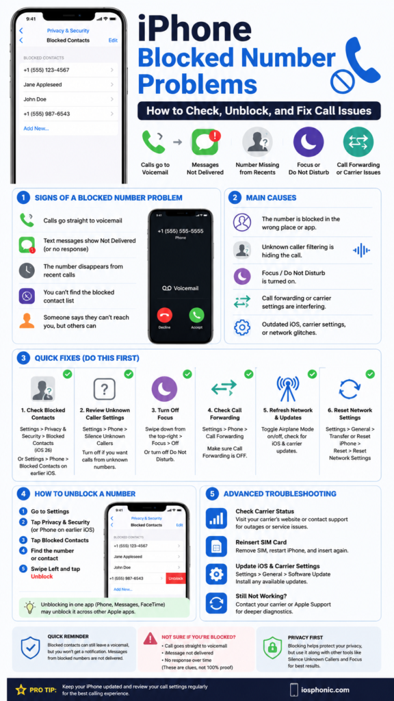 iPhone Blocked Number Problems