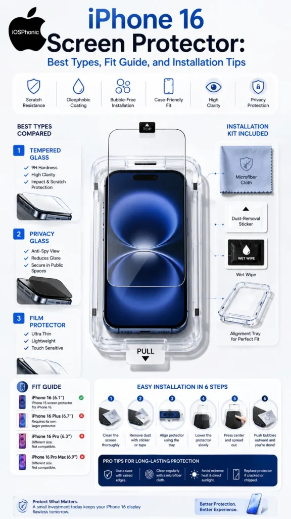 iPhone 16 screen protector