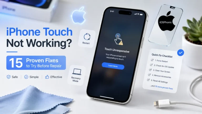 iPhone touch not working